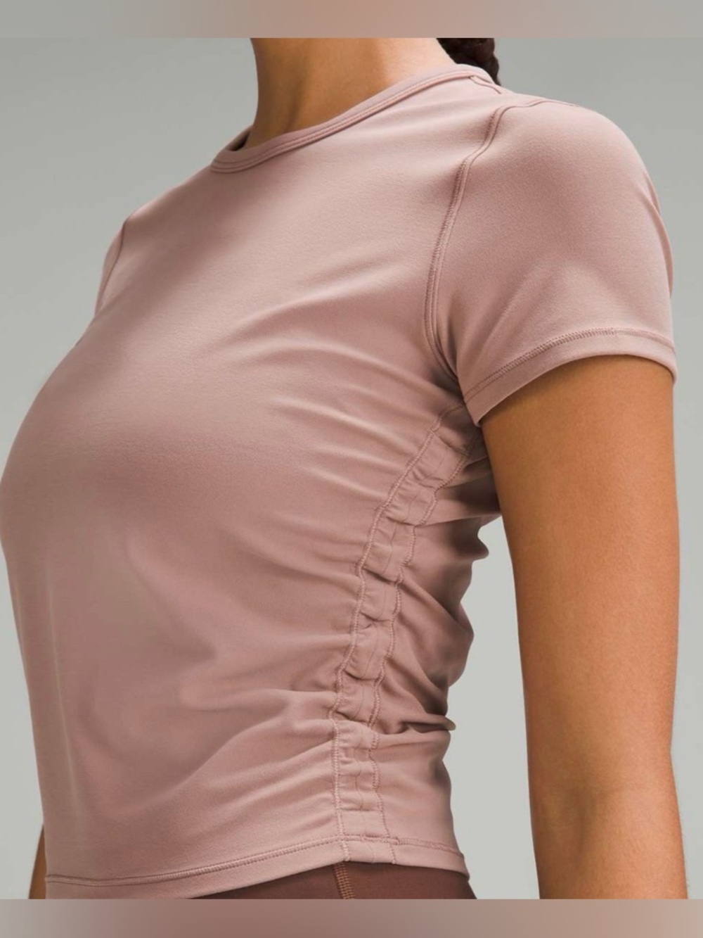 NWT LULULEMON - All it takes Short Sleeve Shirt *Nulu. Twilight Rose. Size 8